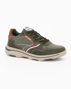 RIFLE - Sneakers verde da uomo con lacci