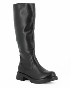 RIFLE - Stivale nero con zip laterale