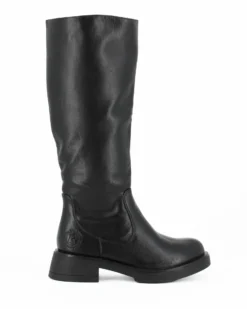 RIFLE - Stivale nero con zip laterale