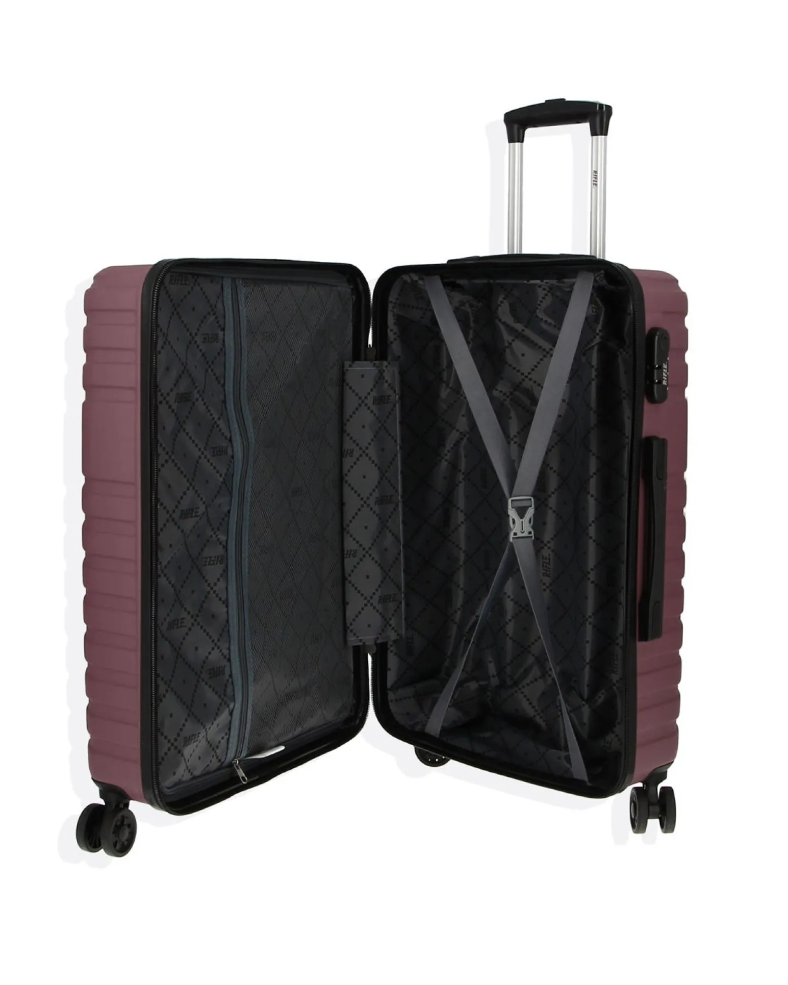 RIFLE - TROLLEY BORDEAUX IN ABS 4 RUOTE