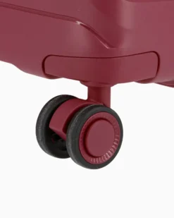RIFLE - TROLLEY BORDEAUX IN ABS 4 RUOTE CON COMBINAZIONE TSA