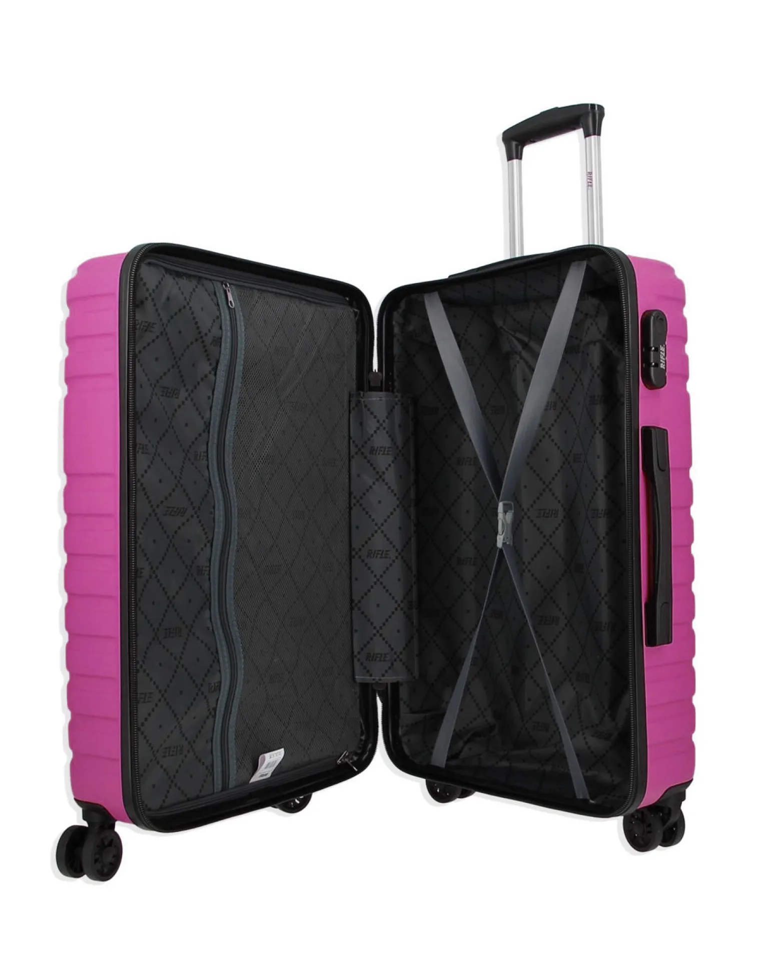 RIFLE - TROLLEY FUXIA IN ABS 4 RUOTE