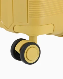 RIFLE - TROLLEY GIALLO IN ABS 4 RUOTE CON COMBINAZIONE TSA