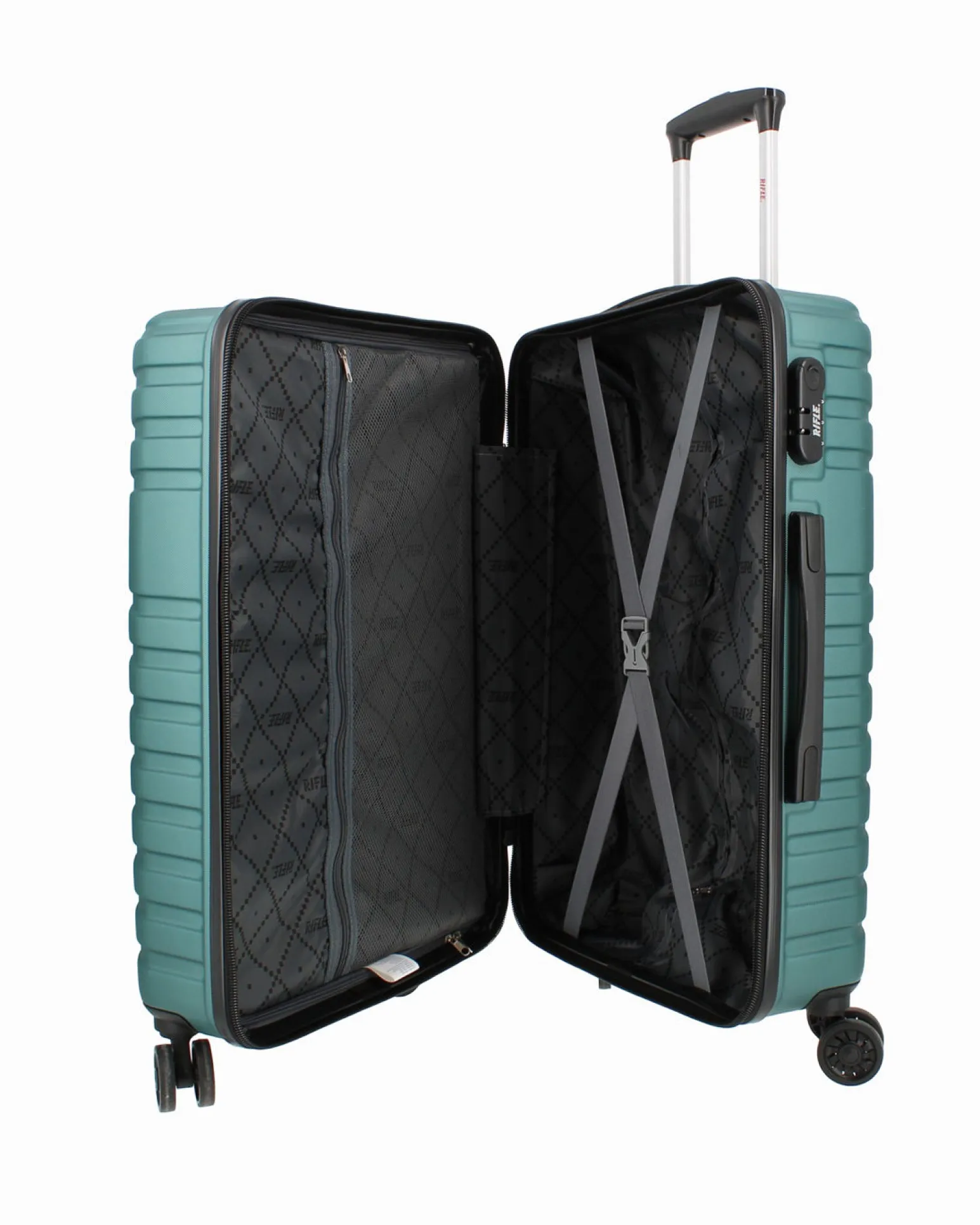 RIFLE - TROLLEY GREEN IN ABS 4 RUOTE