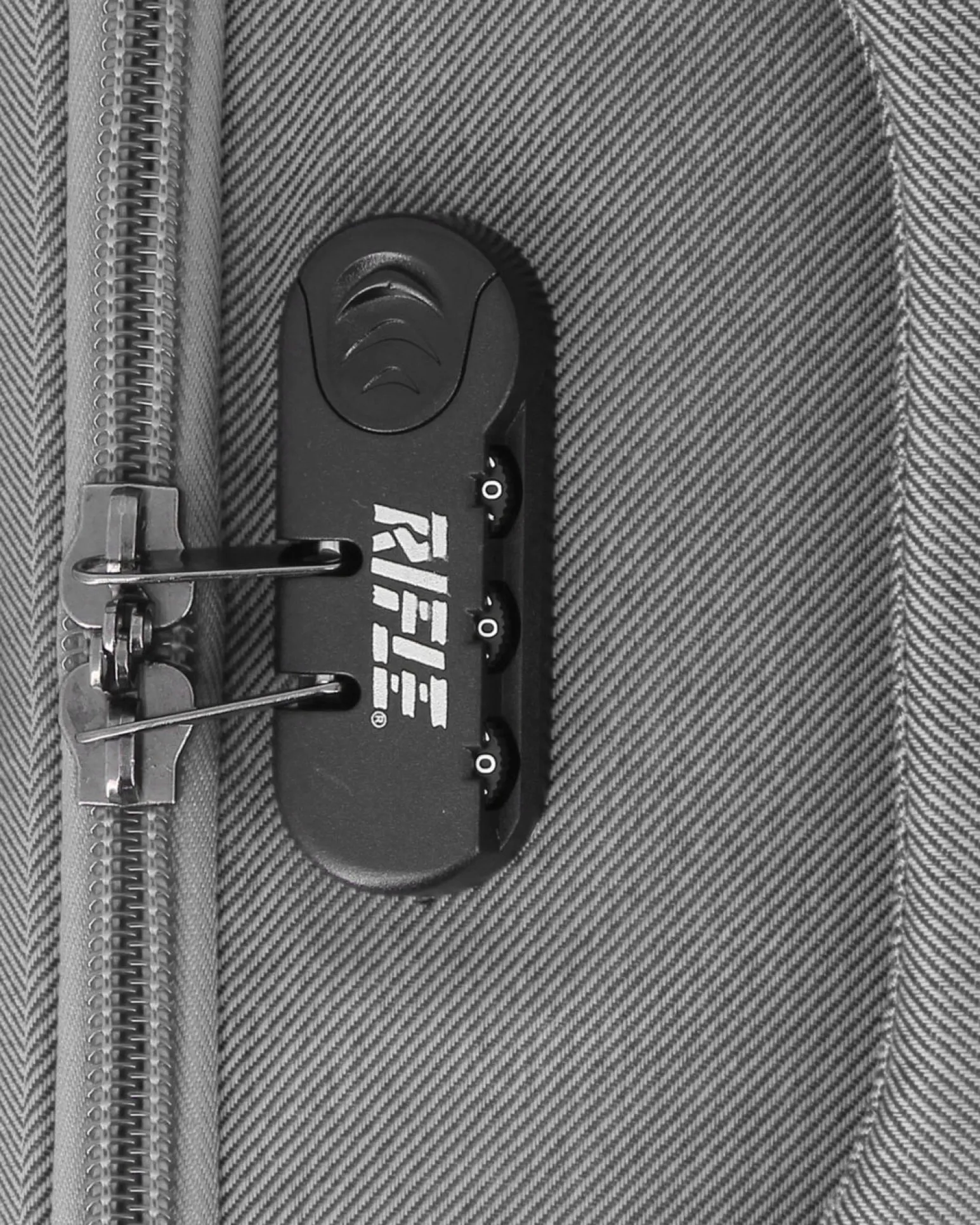 RIFLE - TROLLEY GRIGIO IN TESSUTO CON DOPPIA TASCA FRONTALE E 4 RUOTE