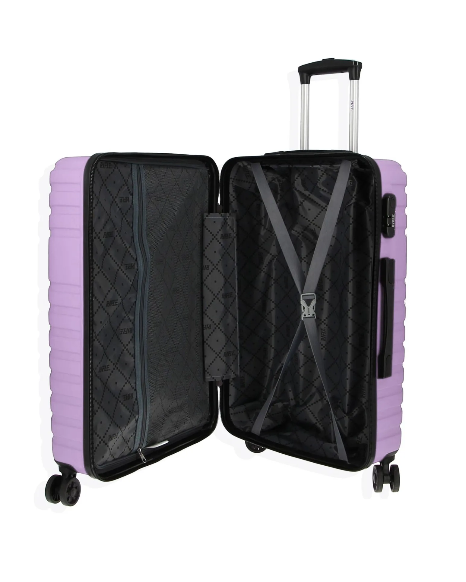 RIFLE - TROLLEY LILLA IN ABS 4 RUOTE