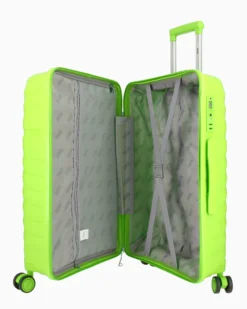 RIFLE - TROLLEY LIME IN ABS 4 RUOTE CON COMBINAZIONE TSA
