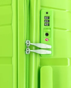 RIFLE - TROLLEY LIME IN ABS 4 RUOTE CON COMBINAZIONE TSA