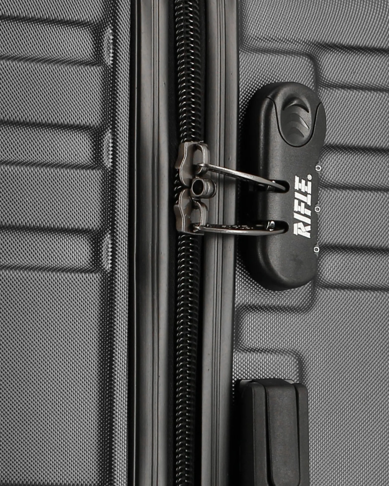 RIFLE - TROLLEY NERO IN ABS 4 RUOTE