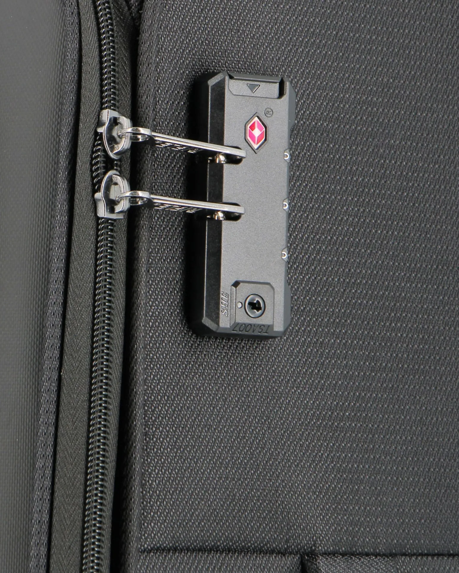 RIFLE - TROLLEY NERO IN TESSUTO CON DOPPIA TASCA FRONTALE, COMBINAZIONE TSA E 4 RUOTE