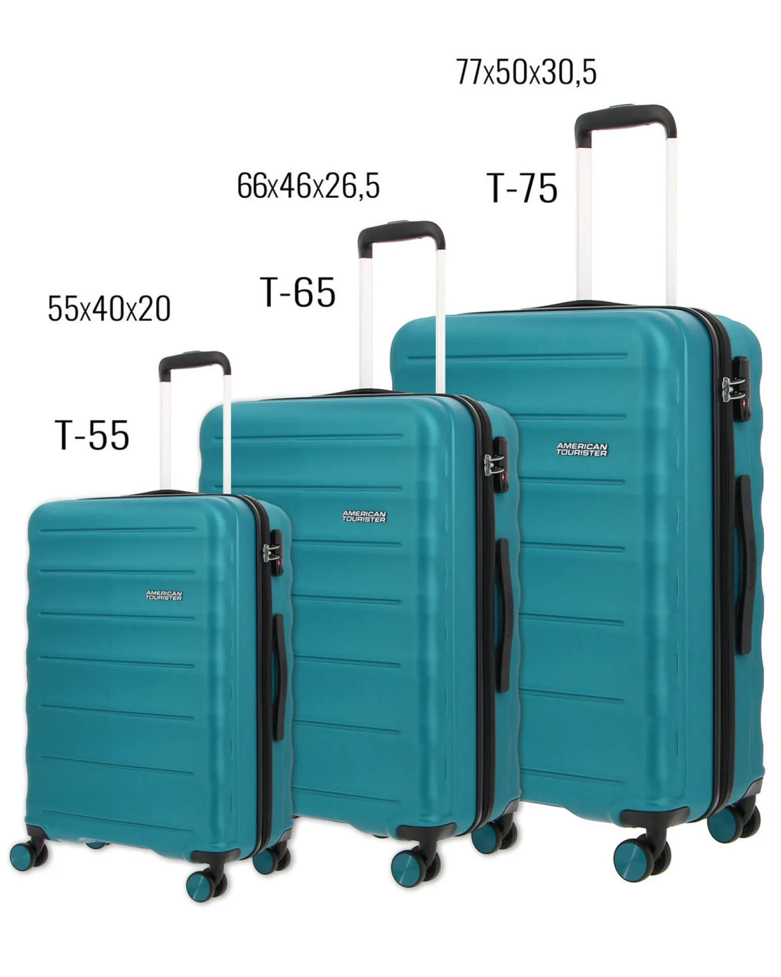 RIFLE - TROLLEY NERO 4 RUOTE IN ABS CON COMBINAZIONE TSA