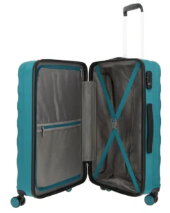 RIFLE - TROLLEY NERO 4 RUOTE IN ABS CON COMBINAZIONE TSA