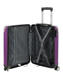 RIFLE - TROLLEY PRUGNA IN ABS CON ANGOLI IN METALLO