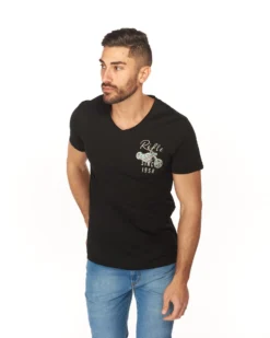 RIFLE - TSHIRT MEZZA MANICA SCOLLO V ST.MOTO