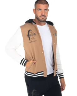 RIFLE - UOMO FELPA BOMBER CON CAPPUCCIO