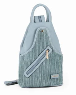RIFLE - Zaino avio due manici con tasca frontale effetto paglia e spalline regolabili con zip