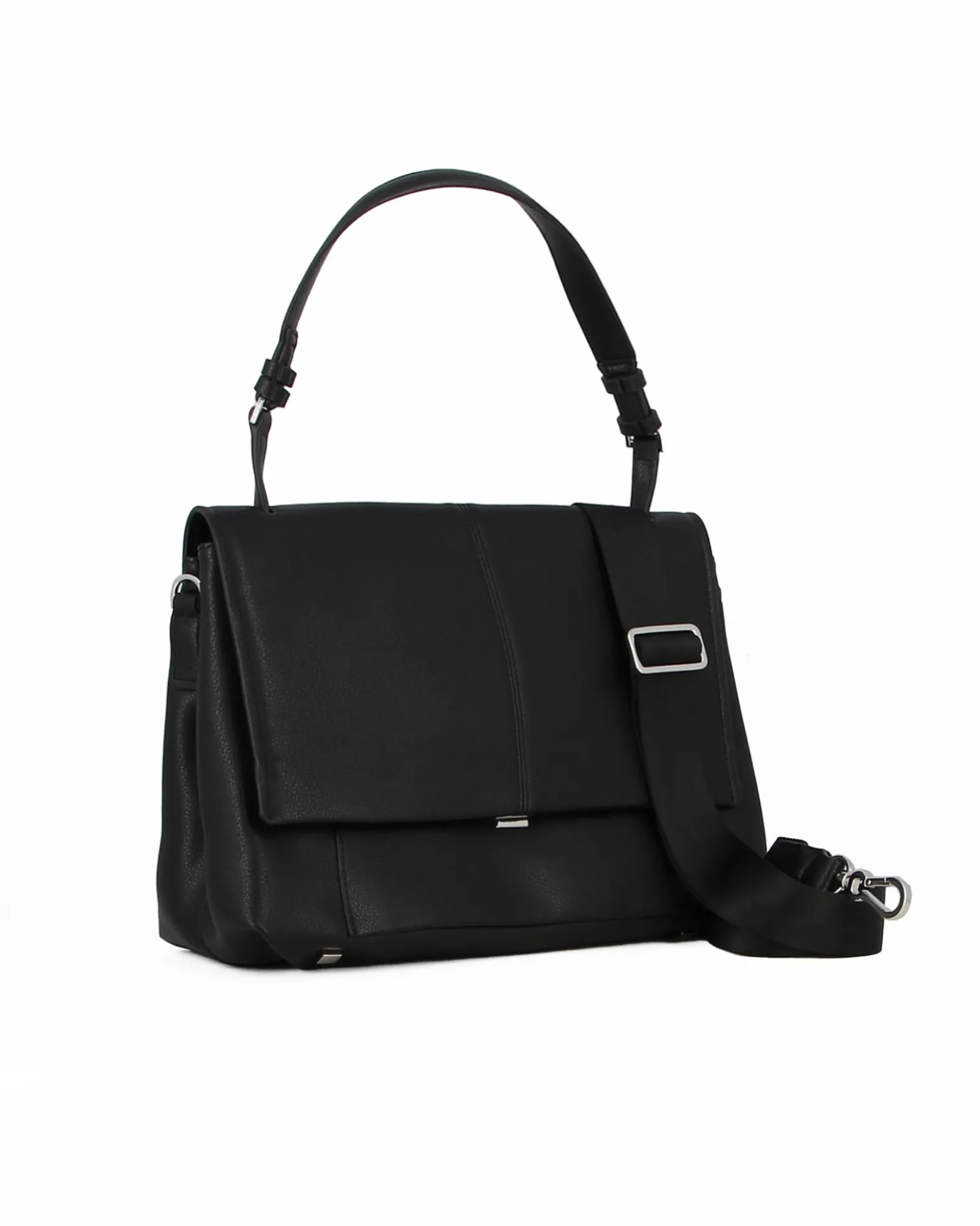 SAMSONITE - Borsa shopping nera con chiusura a scatto