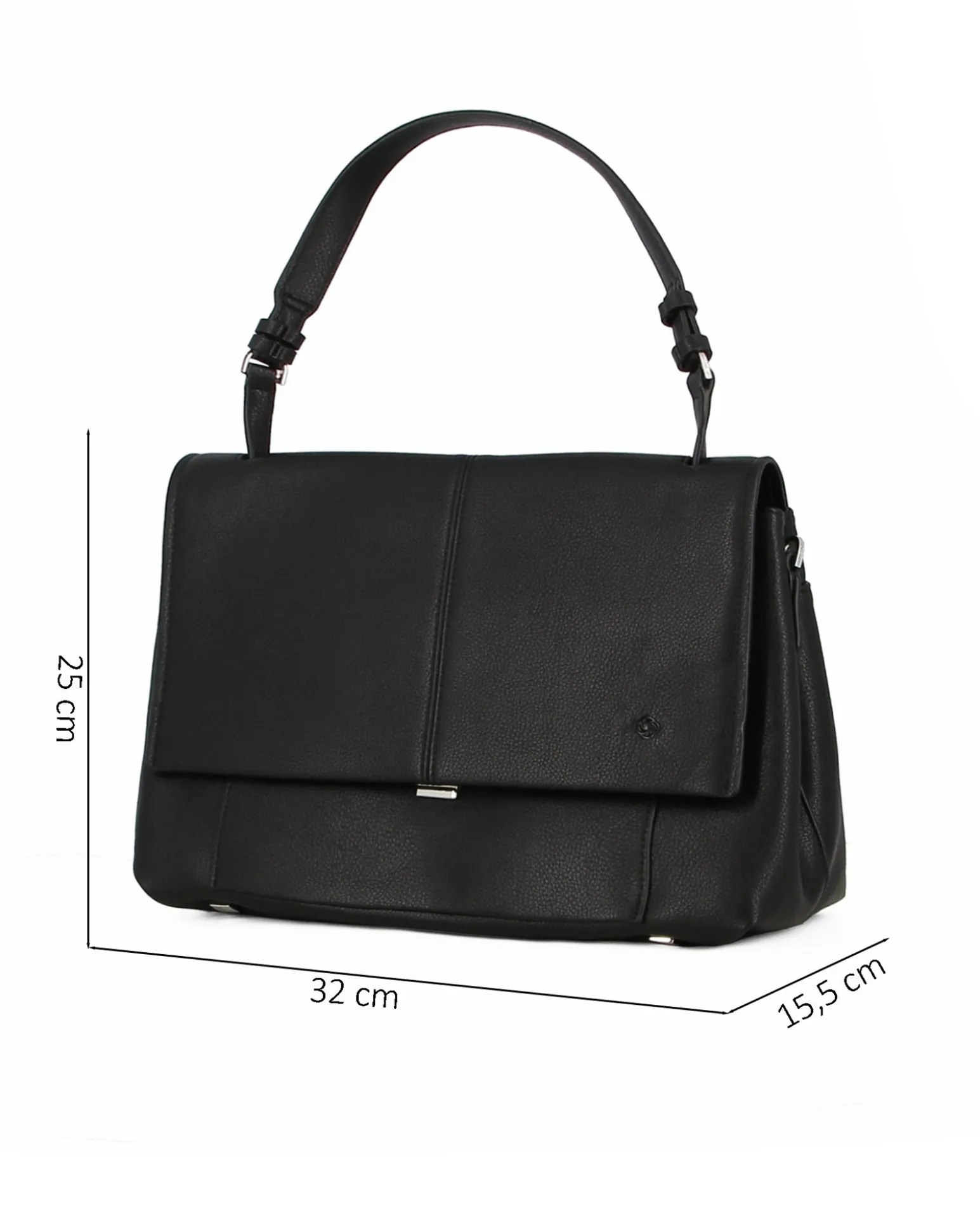 SAMSONITE - Borsa shopping nera con chiusura a scatto