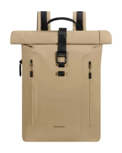SAMSONITE - Zaino beige con chiusura a rullo con tasca porta pc fino a 15.6''