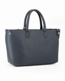 SERGIO TACCHINI - Borsa a mano blu con tasca frontale, tracolla removibile