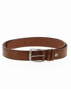 SERGIO TACCHINI - Cinta argento con fodera in VERA PELLE e fibbia senza nichel