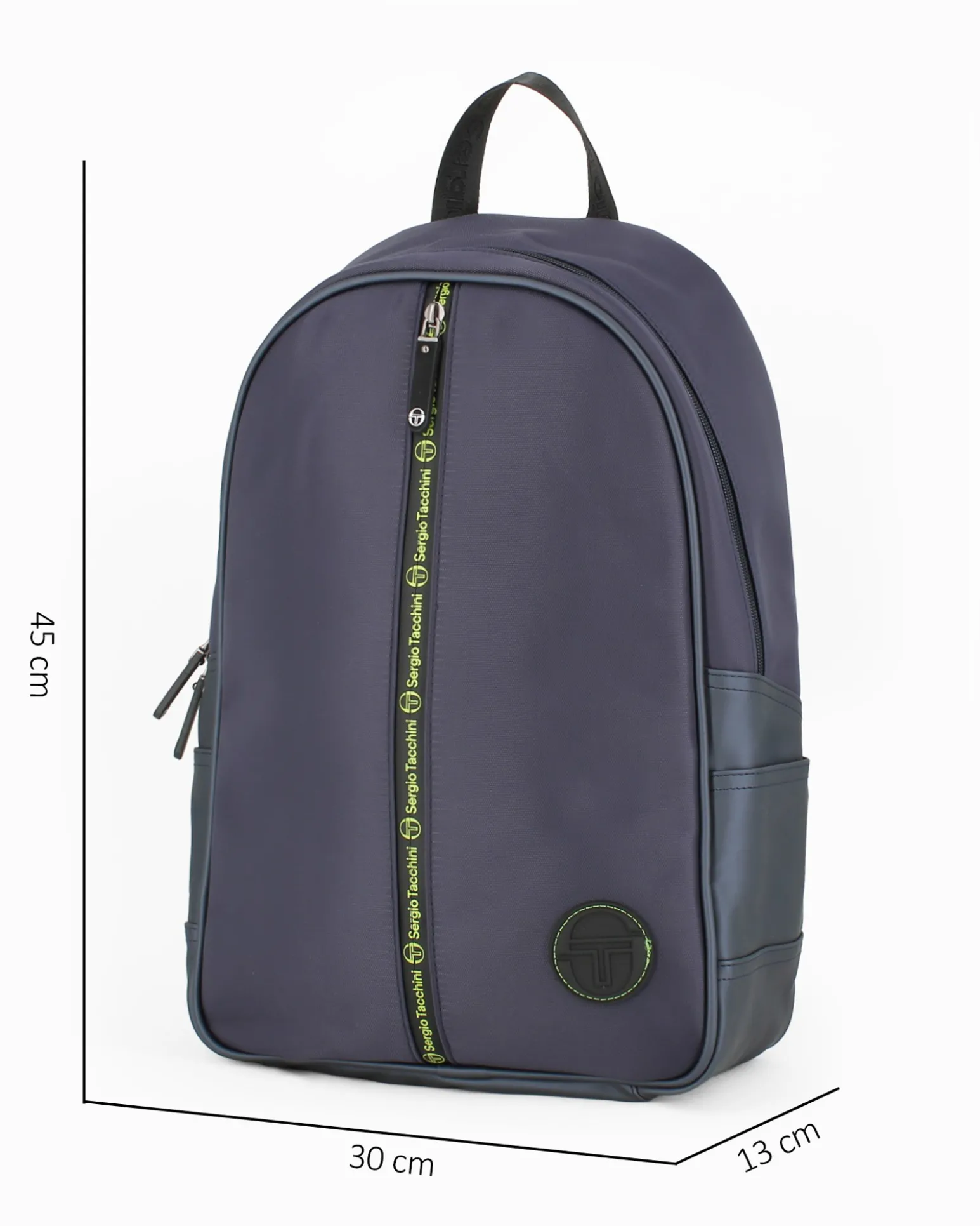 SERGIO TACCHINI - Zaino in tessuto blu con tasca porta PC.