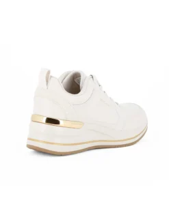 SKECHERS BILLION 2 - FINE SHINE - Sneakers beige da donna con dettaglio cocco