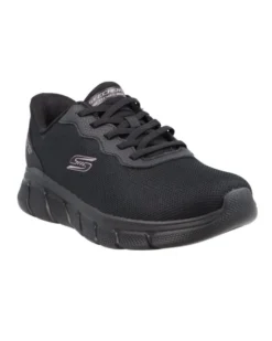 SKECHERS - BOBS B FLEX - FLEX LUCY - Sneakers nera con tomaia in mesh