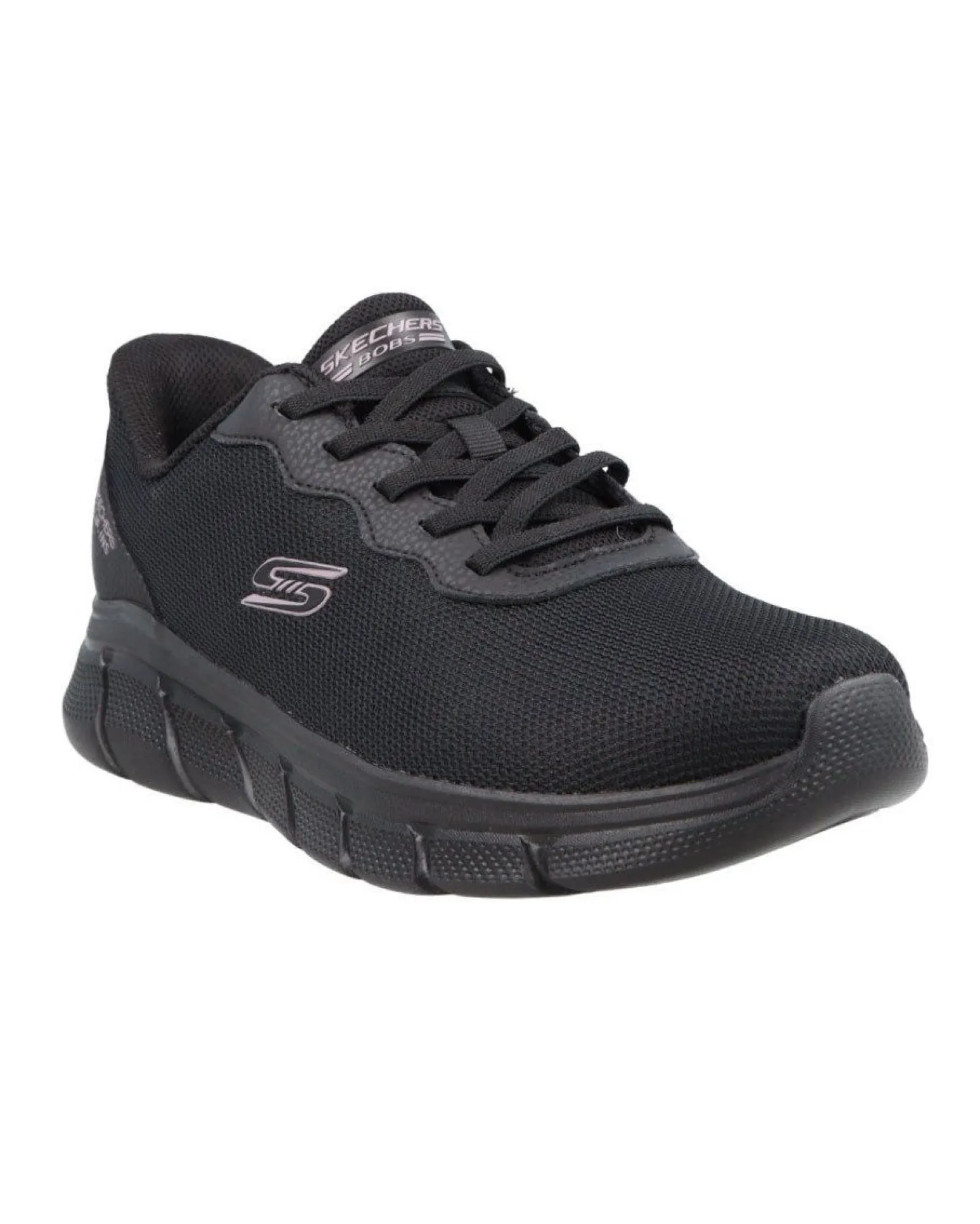 SKECHERS - BOBS B FLEX - FLEX LUCY - Sneakers nera con tomaia in mesh