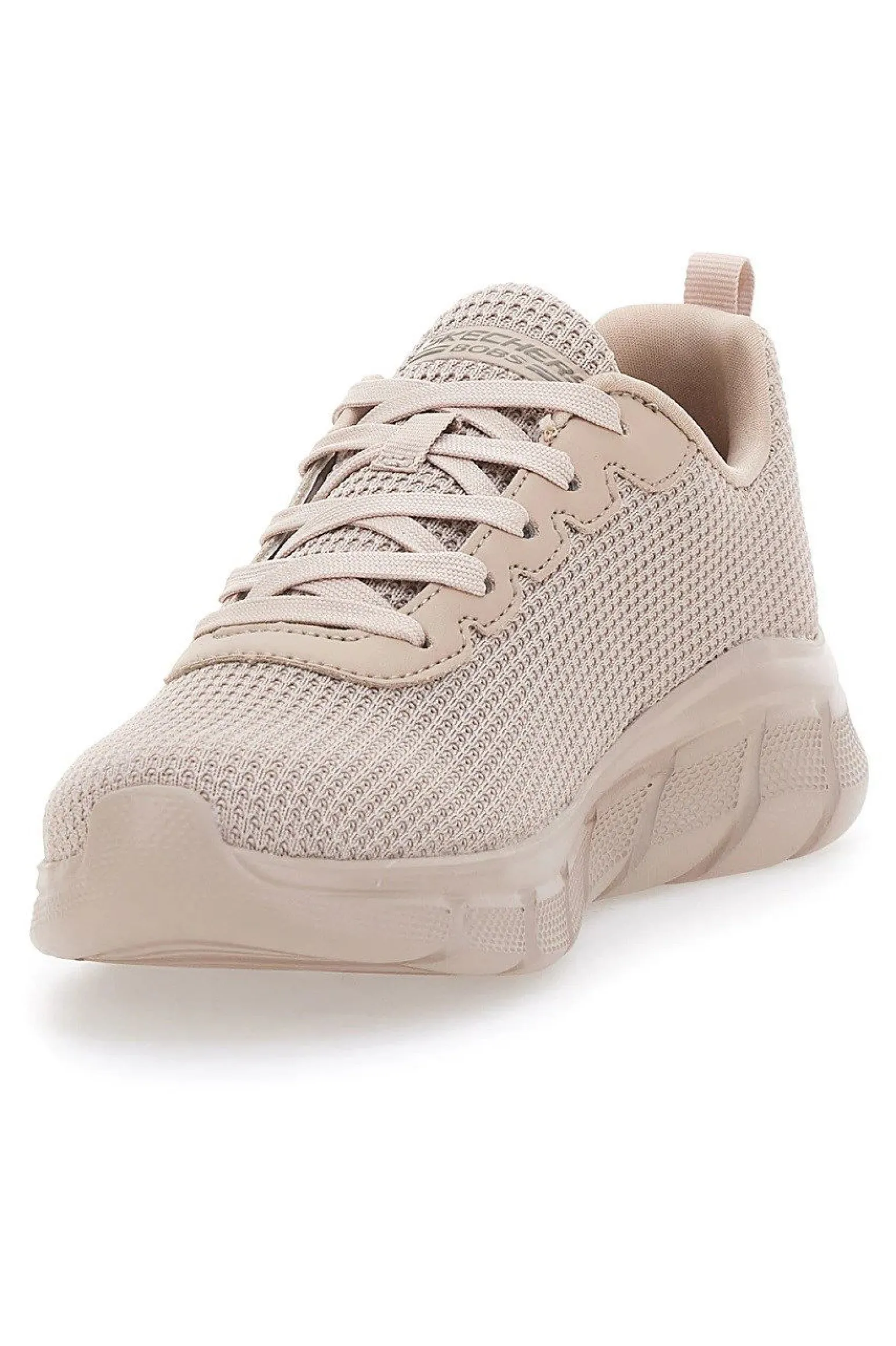 SKECHERS BOBS B FLEX - VISIONARY ESSENCE - Sneakers beige con tomaia in maglia e soletta ammortizzata memory foam