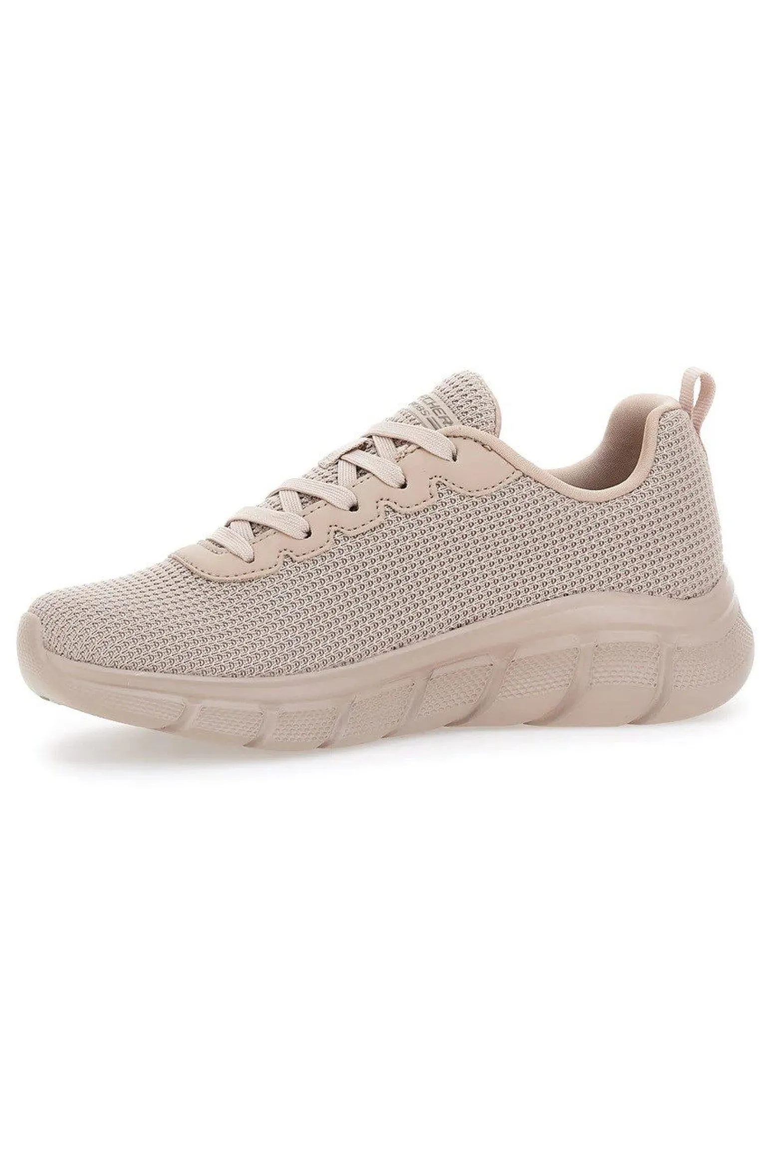 SKECHERS BOBS B FLEX - VISIONARY ESSENCE - Sneakers beige con tomaia in maglia e soletta ammortizzata memory foam