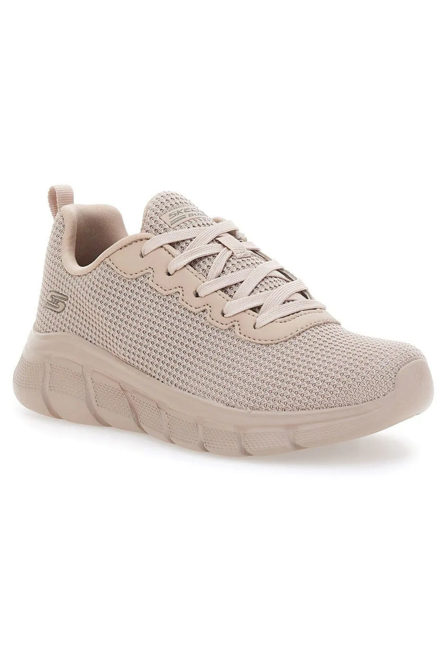 SKECHERS BOBS B FLEX - VISIONARY ESSENCE - Sneakers beige con tomaia in maglia e soletta ammortizzata memory foam