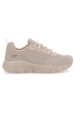 SKECHERS BOBS B FLEX - VISIONARY ESSENCE - Sneakers beige con tomaia in maglia e soletta ammortizzata memory foam
