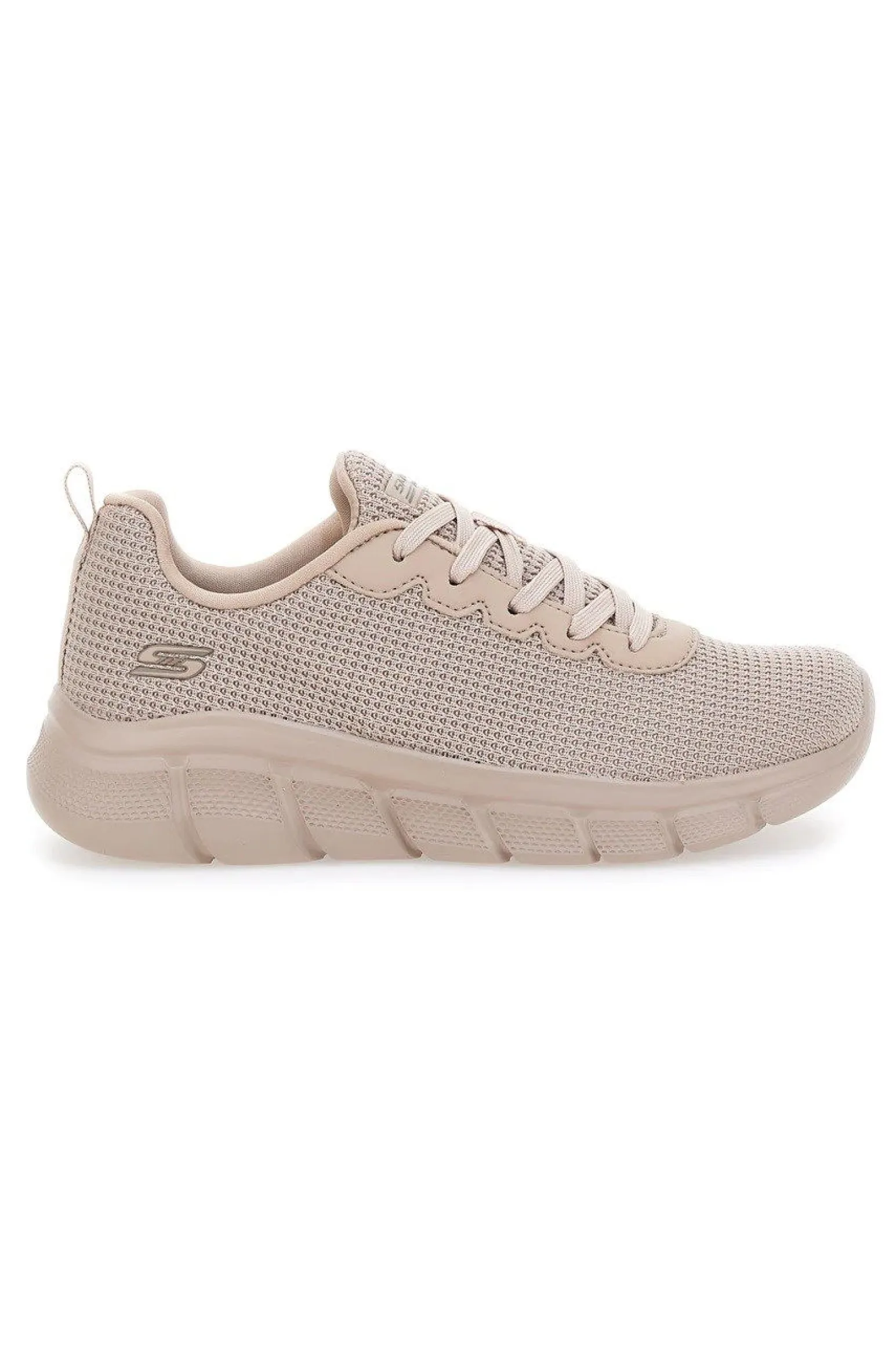 SKECHERS BOBS B FLEX - VISIONARY ESSENCE - Sneakers beige con tomaia in maglia e soletta ammortizzata memory foam
