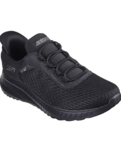 SKECHERS - BOBS SQUAD CHAOS IN COLOR - Sneakers nera con soletta ammortizzata e lacci elasticizzati