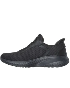 SKECHERS - BOBS SQUAD CHAOS IN COLOR - Sneakers nera con soletta ammortizzata e lacci elasticizzati