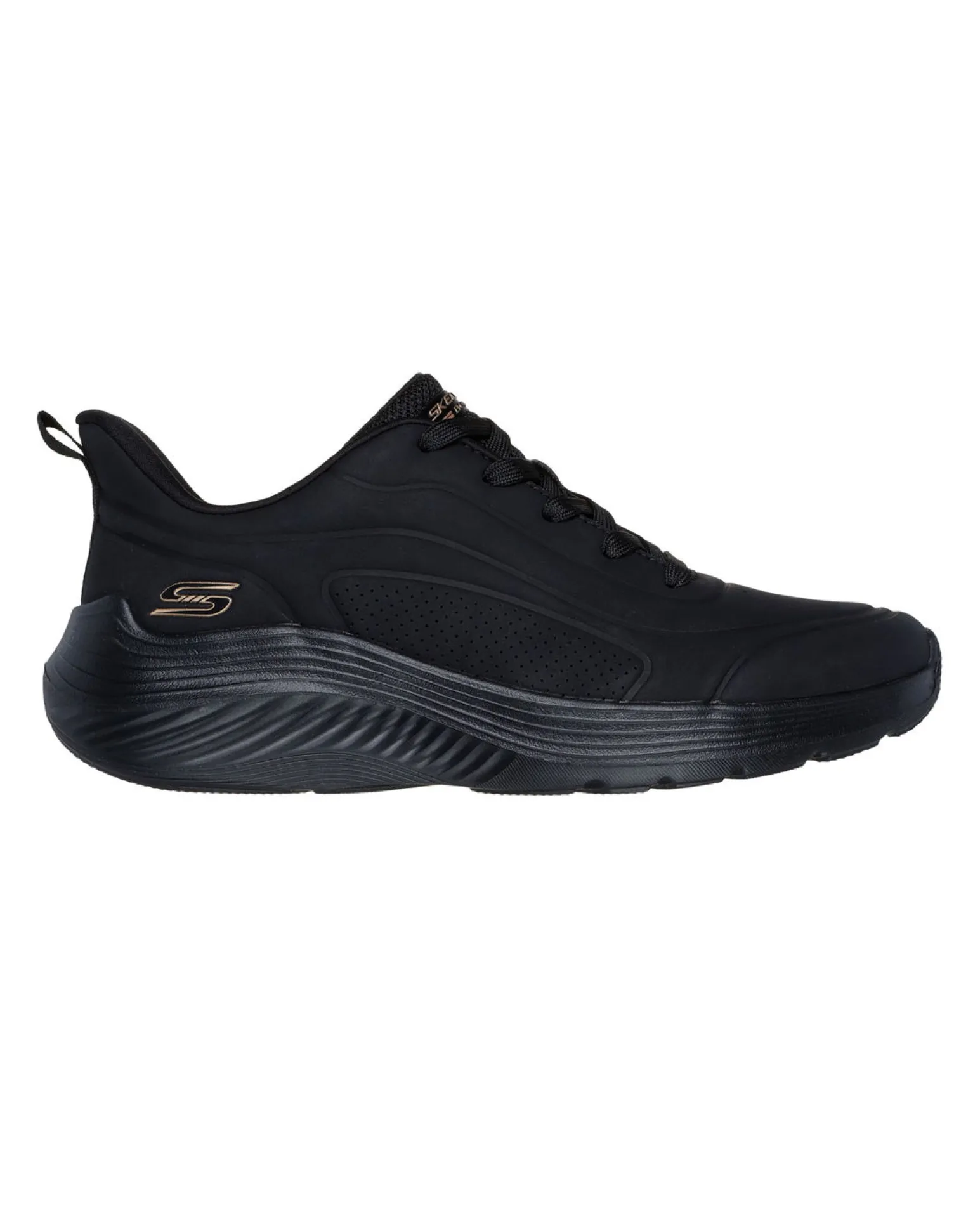 SKECHERS - BOBS SQUAD WAVES - JUST WADING - Sneakers nera con soletta ammortizzata memory foam