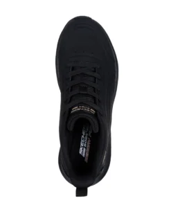 SKECHERS - BOBS SQUAD WAVES - JUST WADING - Sneakers nera con soletta ammortizzata memory foam