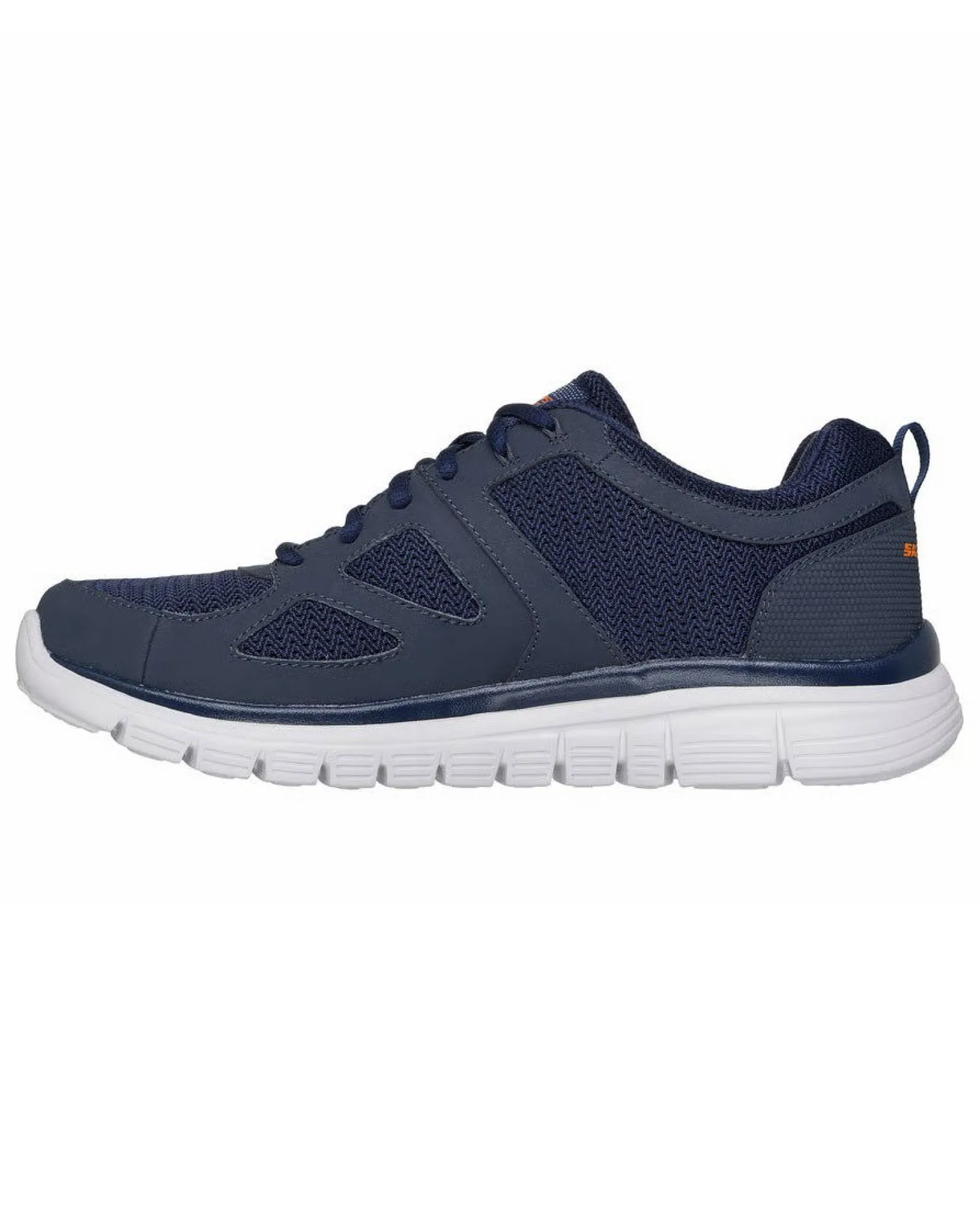 SKECHERS - BURNS - AGOURA - Sneakers blu con tomaia in tessuto e pelle