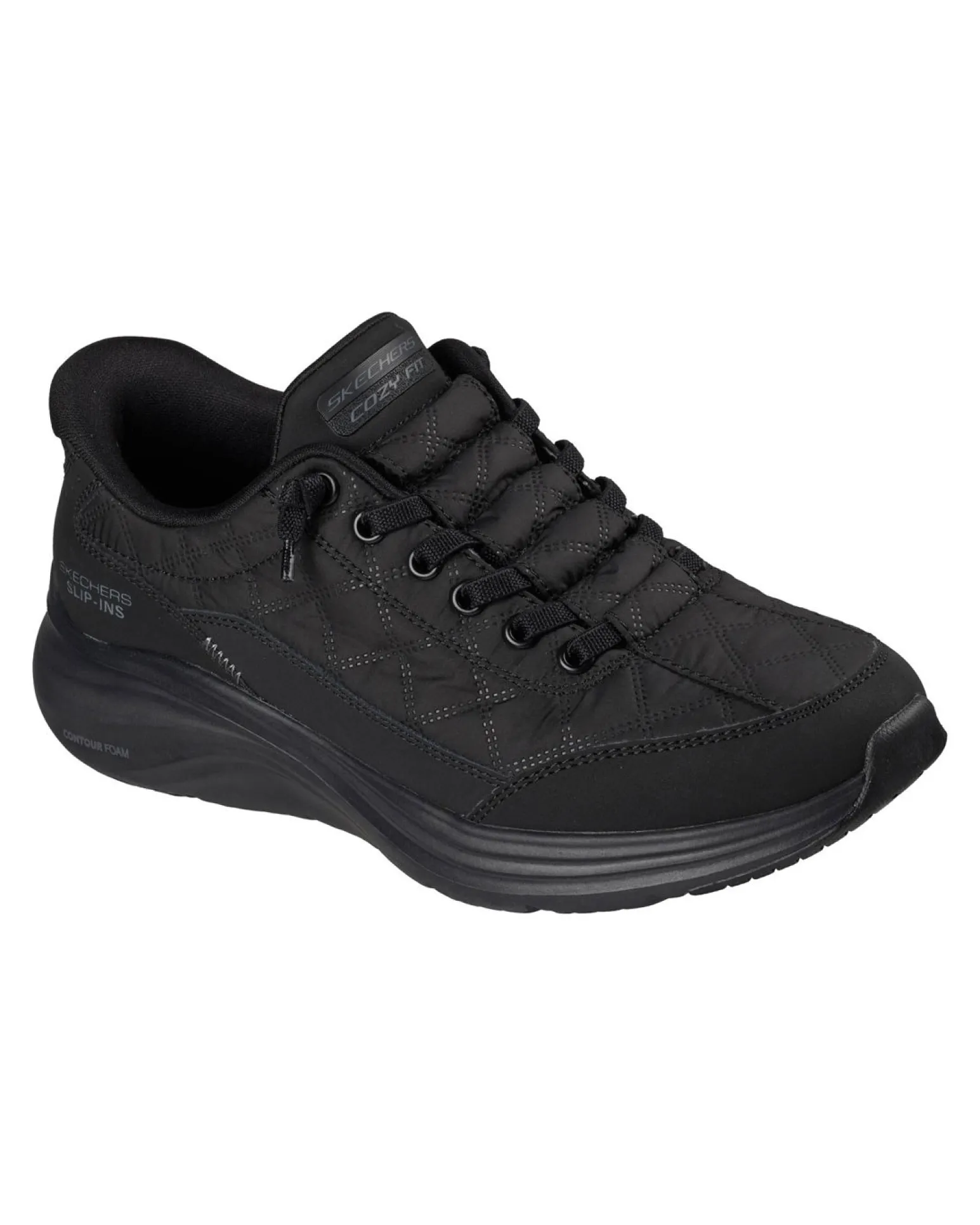 SKECHERS - CONTOUR FOAM - Sneakers nera con tomaia in tessuto trapuntato ad aria