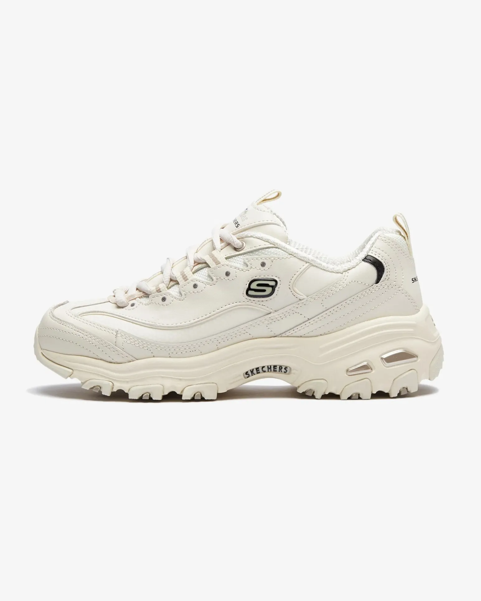 SKECHERS D'LITES -FRESH START - Sneakers beige da donna