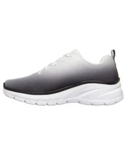 SKECHERS - FASHION FIT 2.0 - Sneakers bianca e nera effetto sfumato
