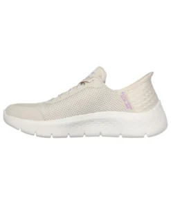 SKECHERS - GO WALK FLEX - GRAND ENTRY - Sneakers avorio con tomaia in mesh