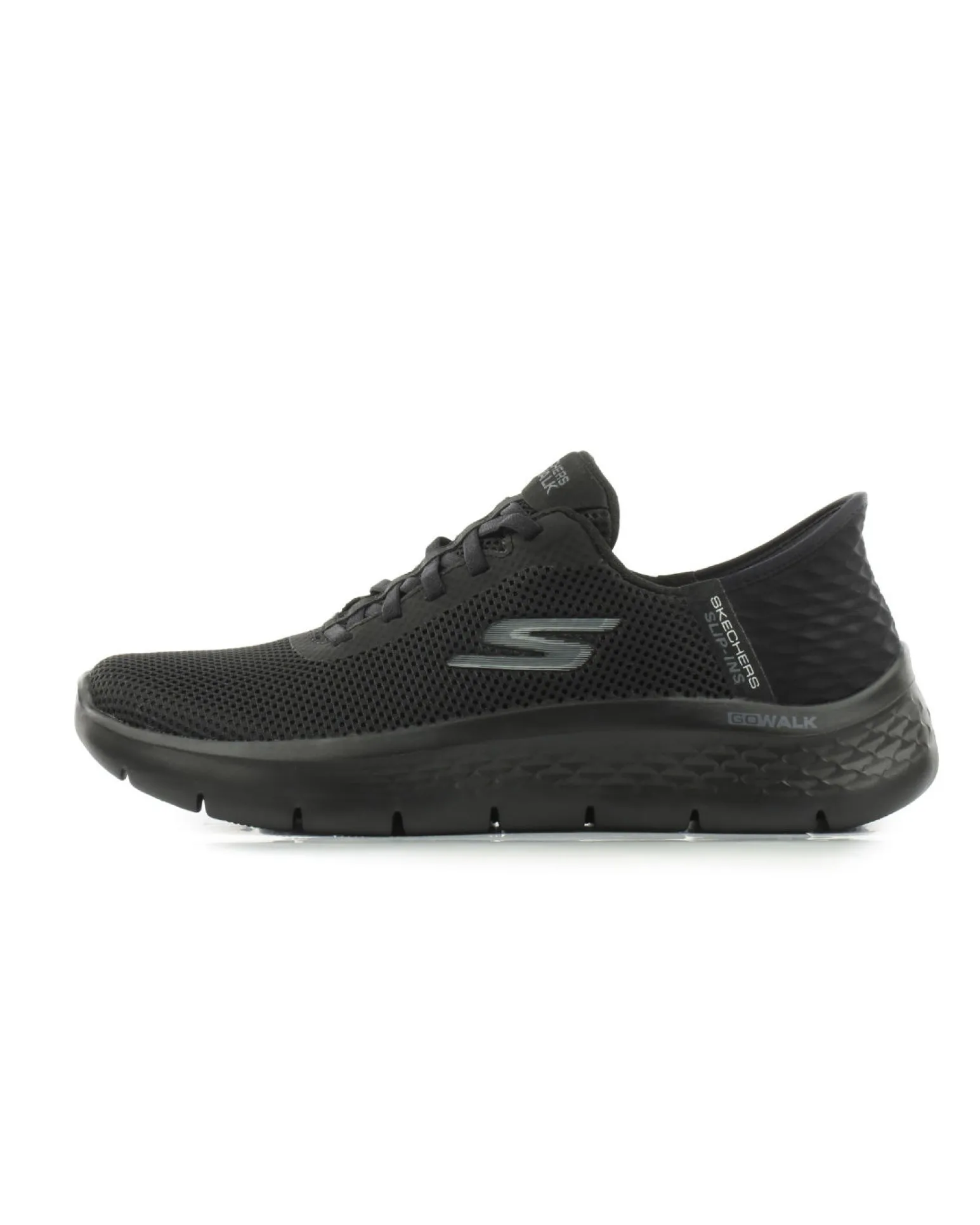 SKECHERS - GO WALK FLEX - GRAND ENTRY - Sneakers nera con tomaia in mesh
