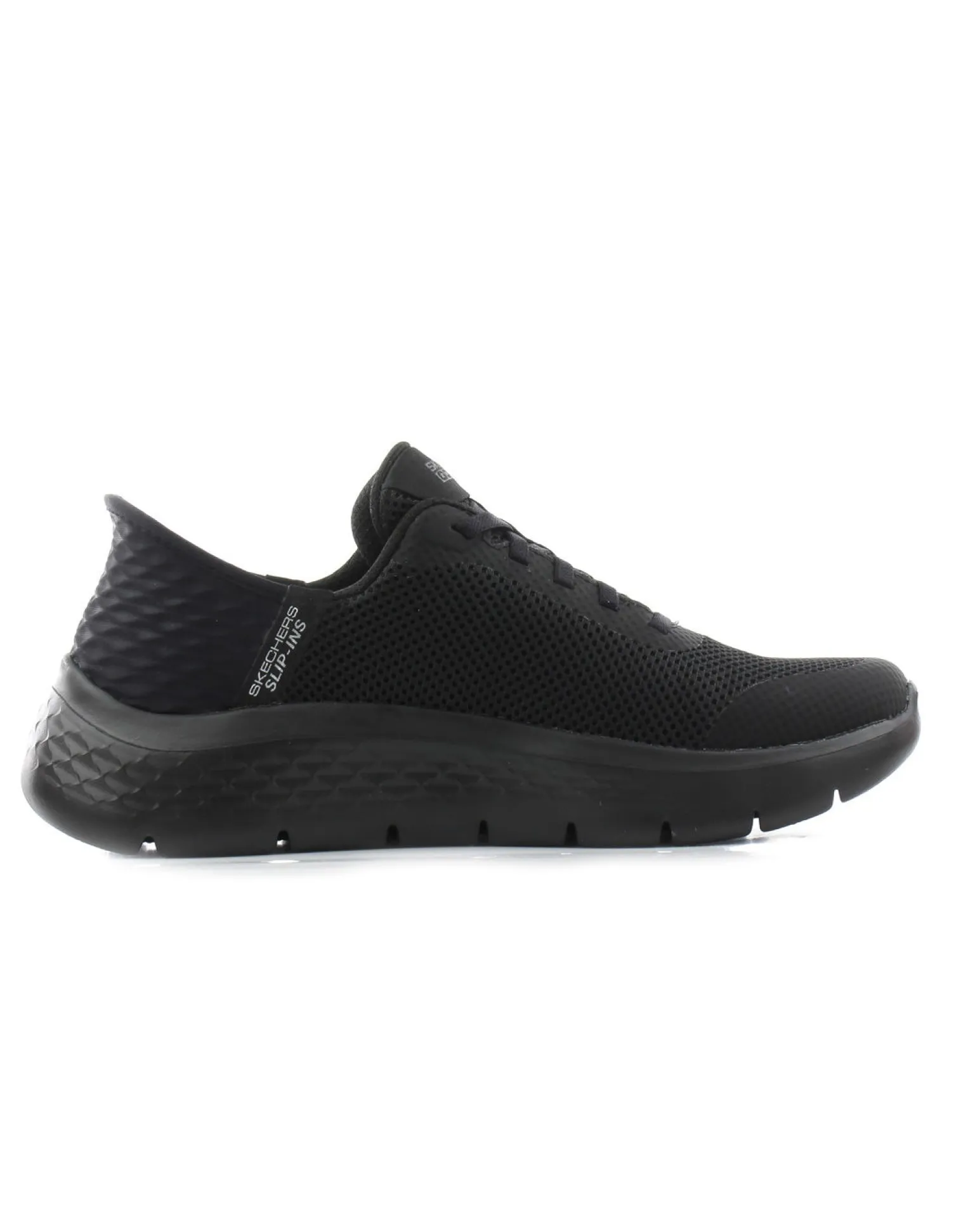 SKECHERS - GO WALK FLEX - GRAND ENTRY - Sneakers nera con tomaia in mesh