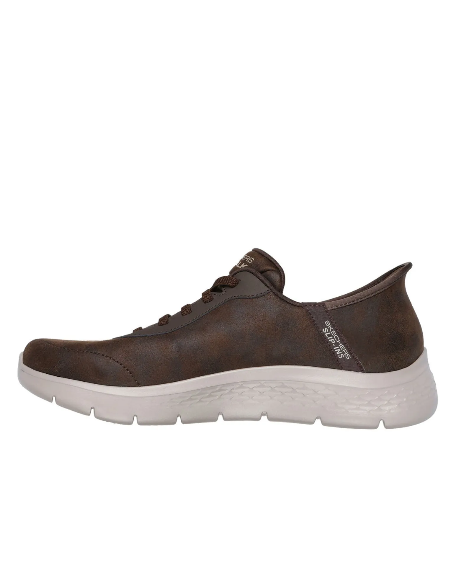 SKECHERS - GO WALK FLEX - SMOOTH MOTION - Sneakers marrone da uomo