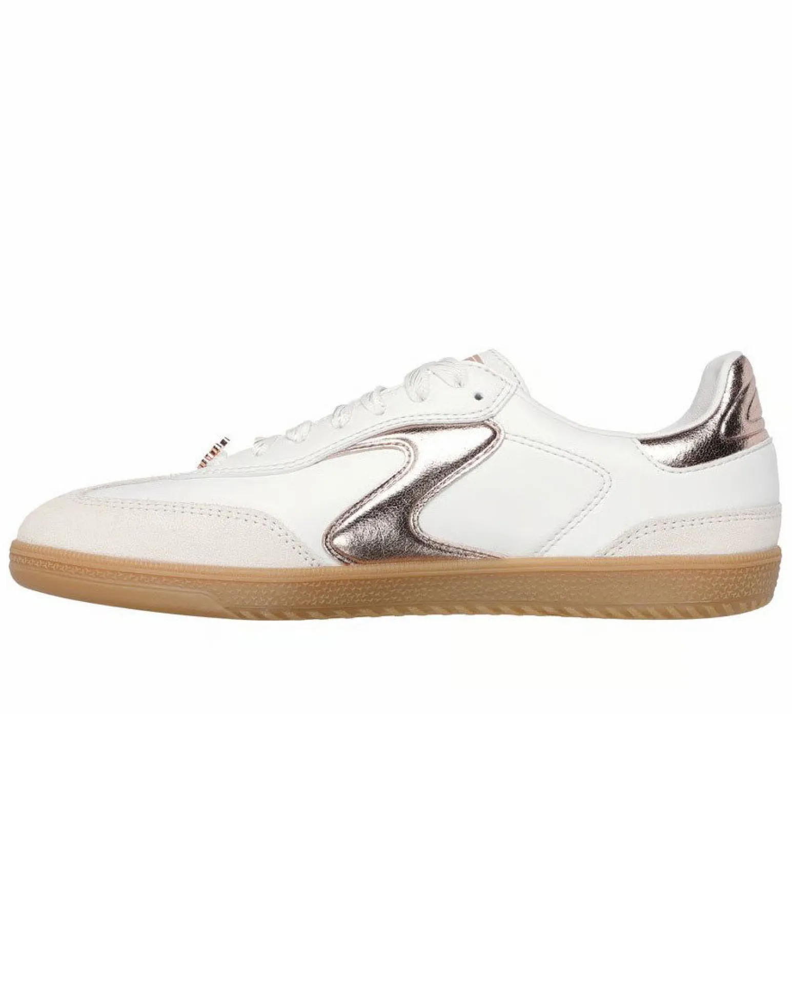 SKECHERS - HOTSHOT - COOL GLOW - Sneakers bianca con dettagli metalizzati rosa