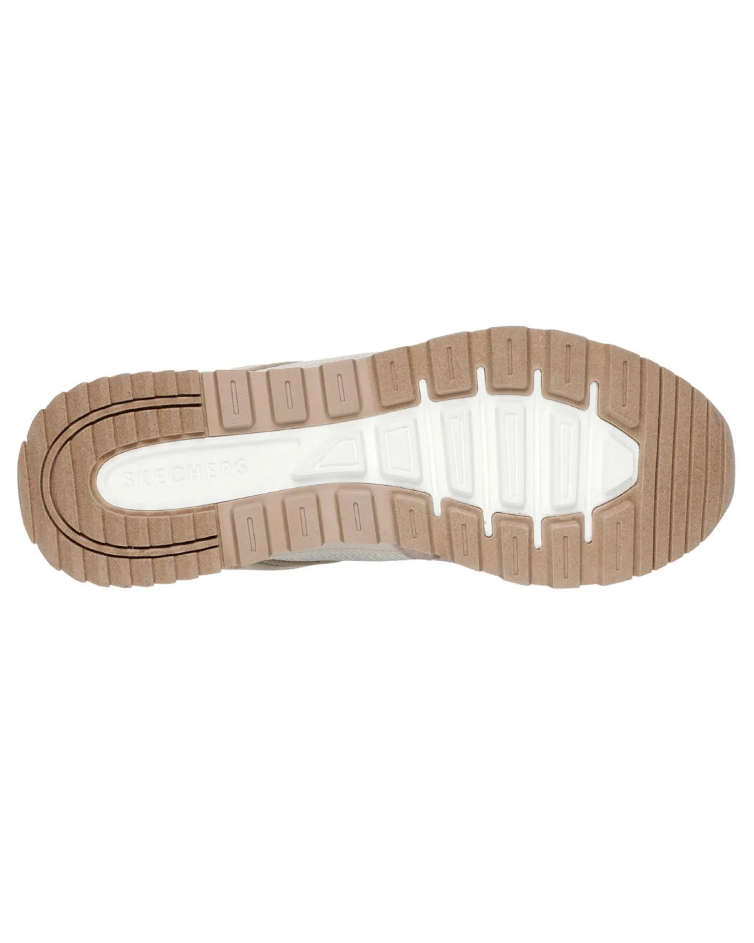 SKECHERS - RUNWAY - POSH GAL - Sneakers beige con inserti in pelle scamosciata