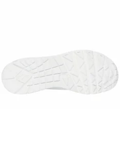 SKECHERS - SNEAKERS UNO GOLDEN AIR BIANCA CON DETTAGLI SILVER DA DONNA, 177094