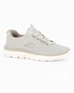 SKECHERS - SUMMITS - CORLEN - Sneakers taupe da uomo con plantare ammortizzato memory foam